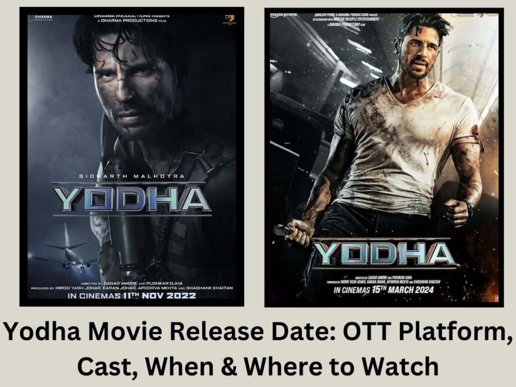 Yodha Movie Release Date: OTT Platform, Cast, When & Where to Watch